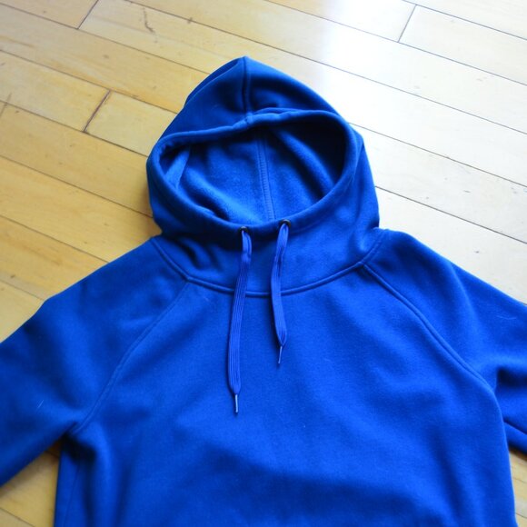 Athleta Hoodie Womens XS Blue Sweatshirt Pocket Side Slits Activewear - Picture 2 of 12